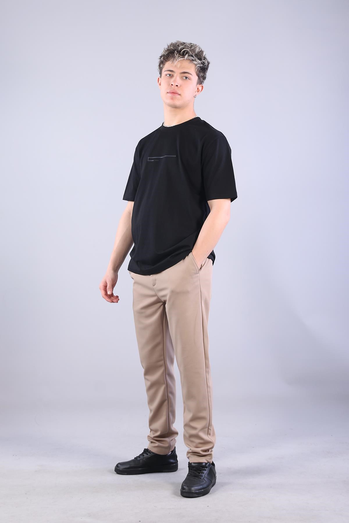 T-shirtmckanzie2271 Baskı 1 O yaka 24*1 Süprem Oversize T-shirtkadınerkek