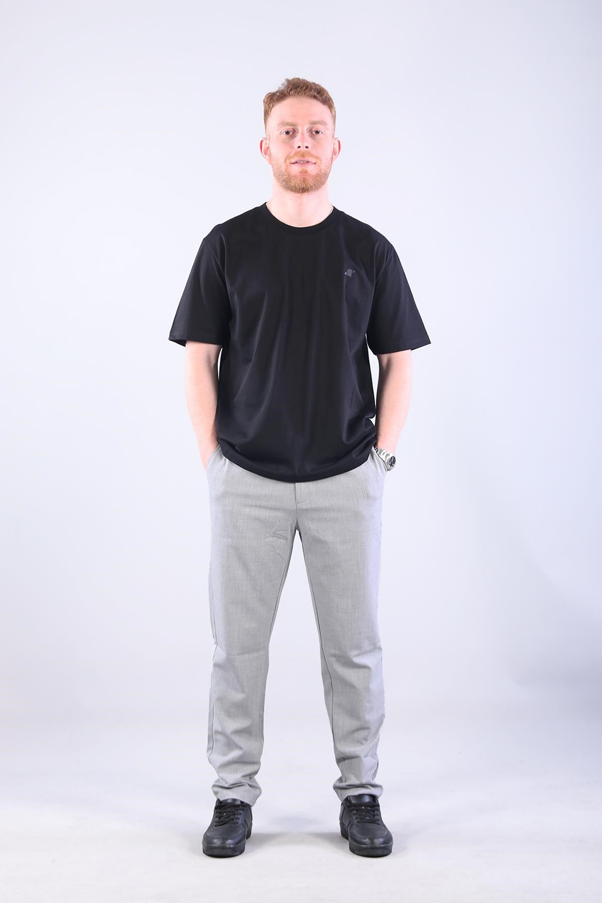 T-shirtmckanzie2271 Baskı 2 O yaka 24*1 Süprem Oversize T-shirtkadınerkek