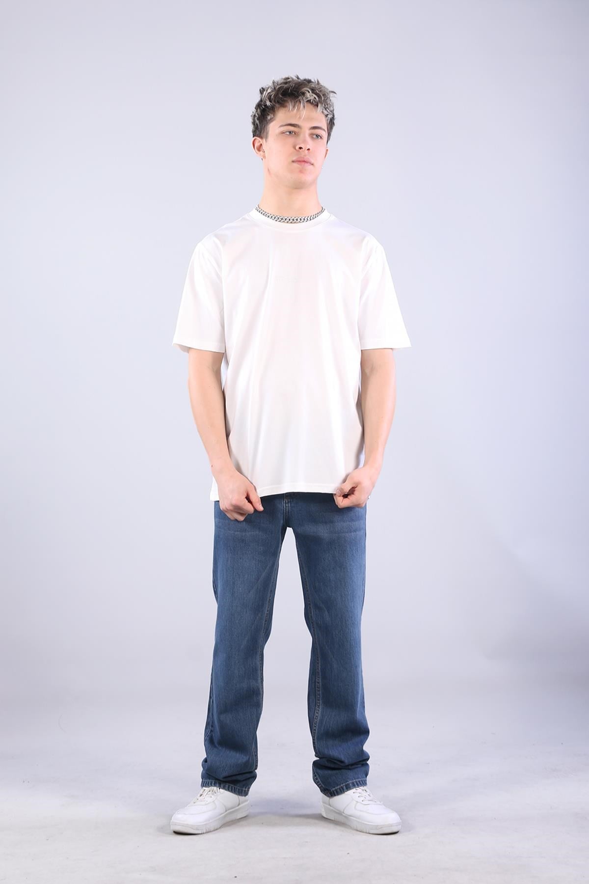 T-shirtmckanzie2271 Baskı 3 O yaka 24*1 Süprem Oversize T-shirtkadınerkek