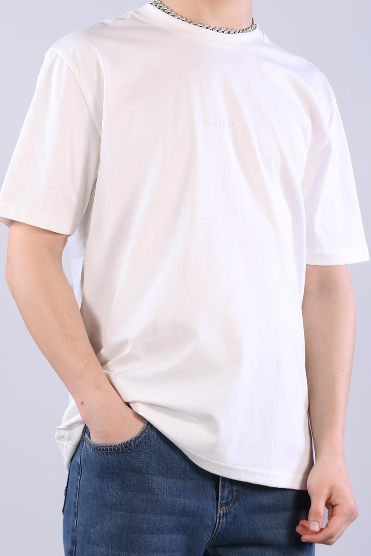 T-shirtmckanzie2271 Baskı 3 O yaka 24*1 Süprem Oversize T-shirtkadınerkek
