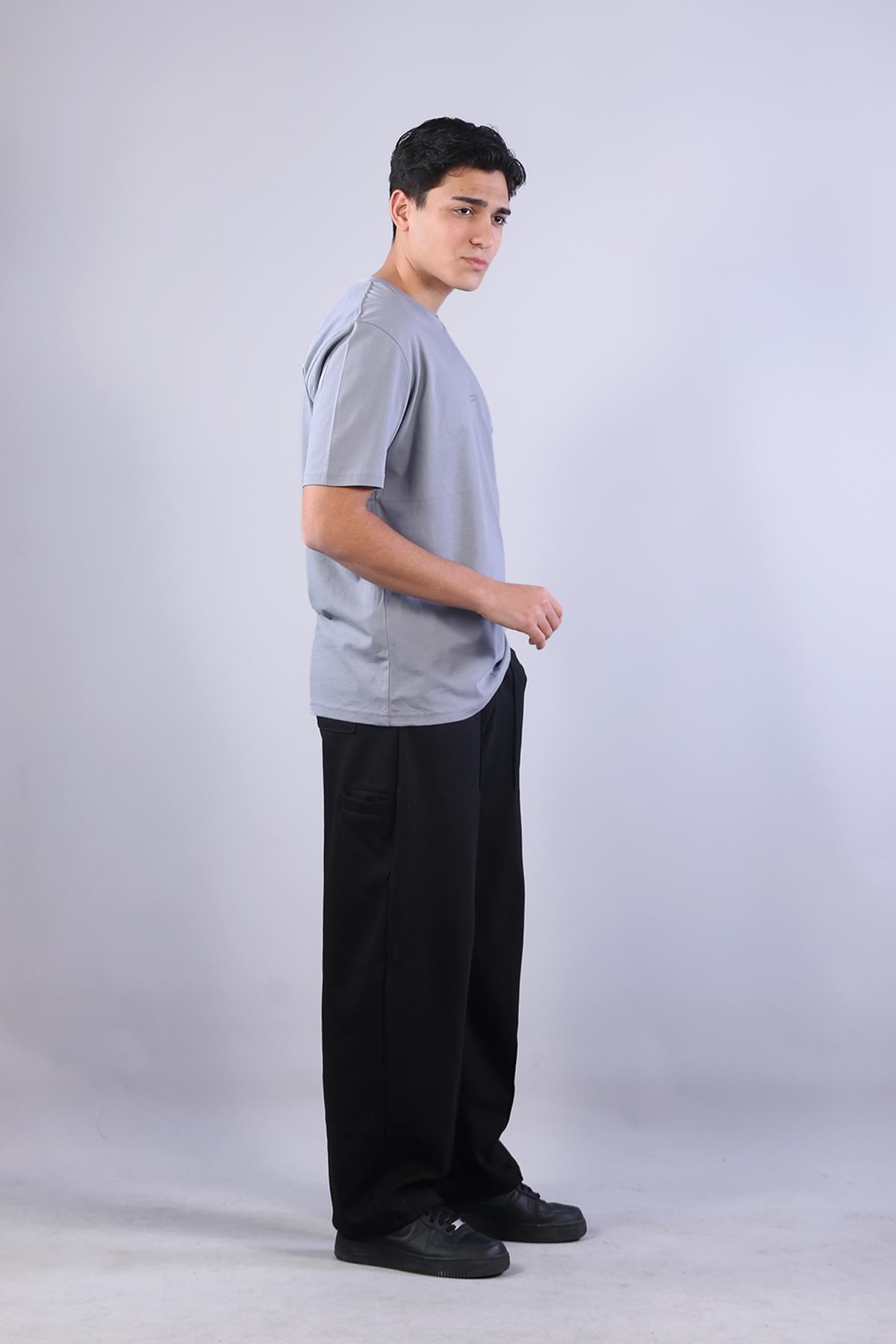 T-shirtmckanzie2271 Baskı 3 O yaka 24*1 Süprem Oversize T-shirtkadınerkek