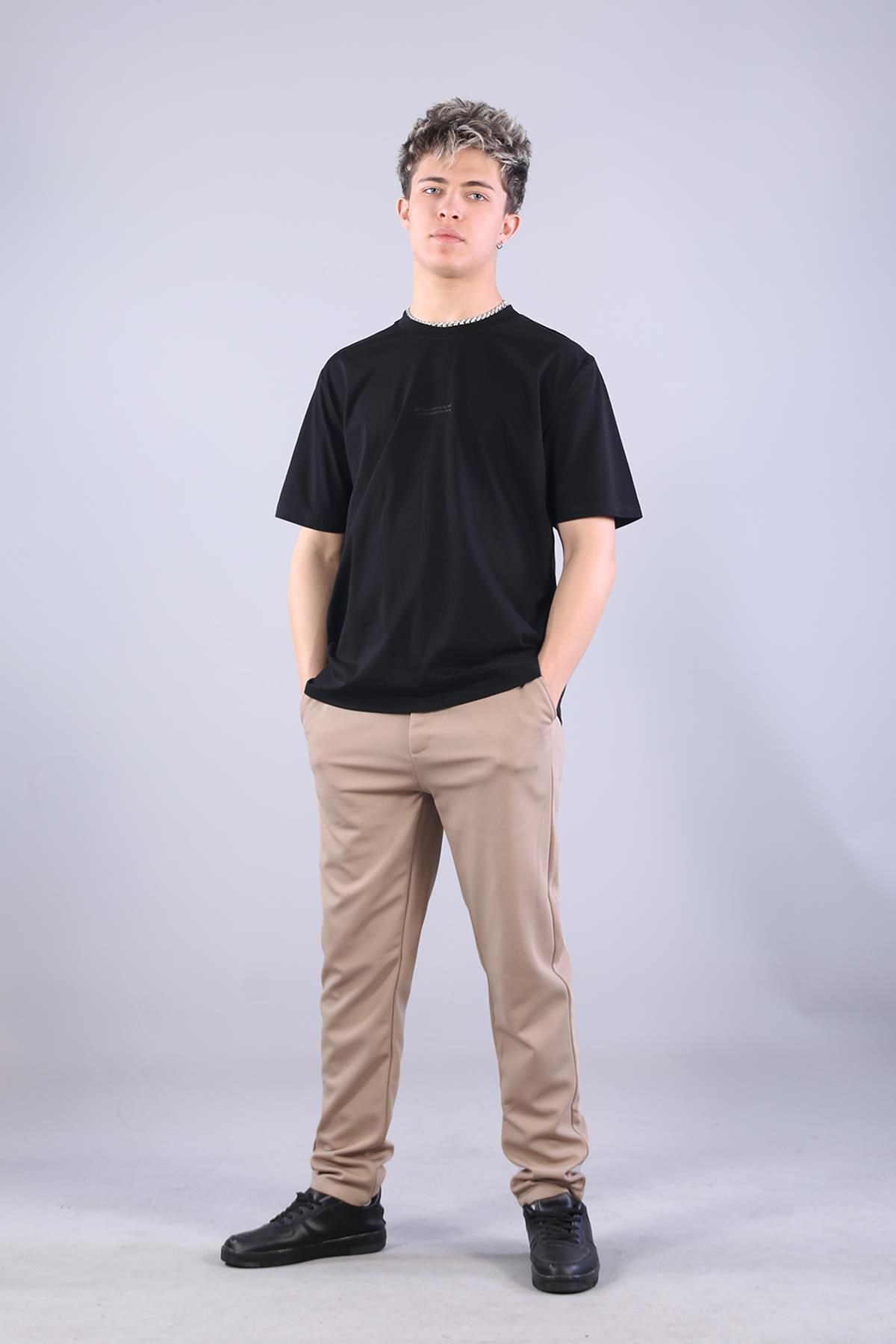 T-shirtmckanzie2271 Baskı 3 O yaka 24*1 Süprem Oversize T-shirtkadınerkek