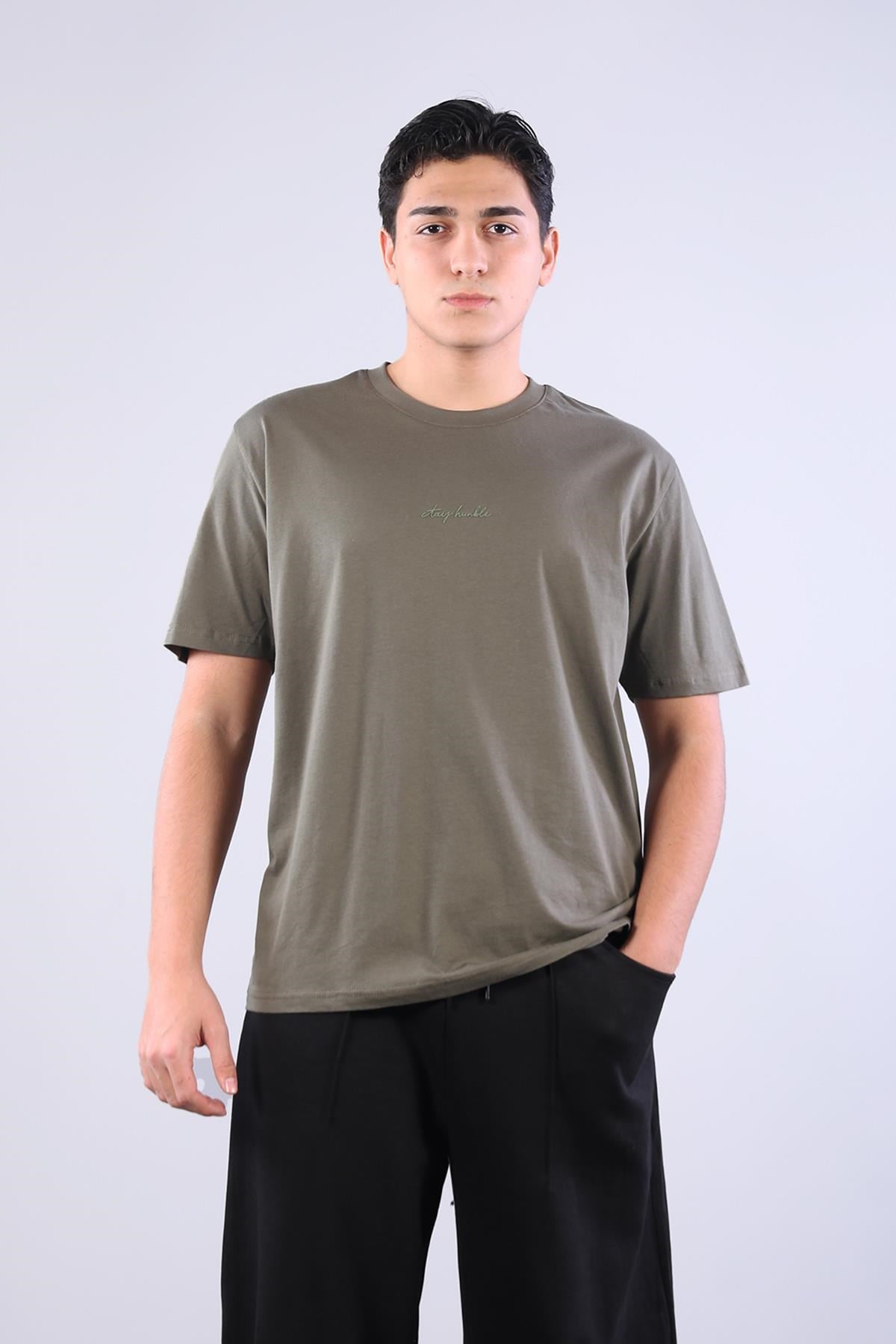 T-shirtmckanzie2271 Baskı 4 O yaka 24*1 Süprem Oversize T-shirtkadınerkek