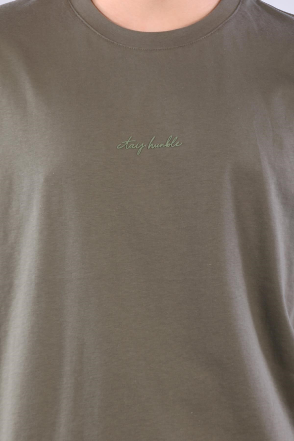 T-shirtmckanzie2271 Baskı 4 O yaka 24*1 Süprem Oversize T-shirtkadınerkek