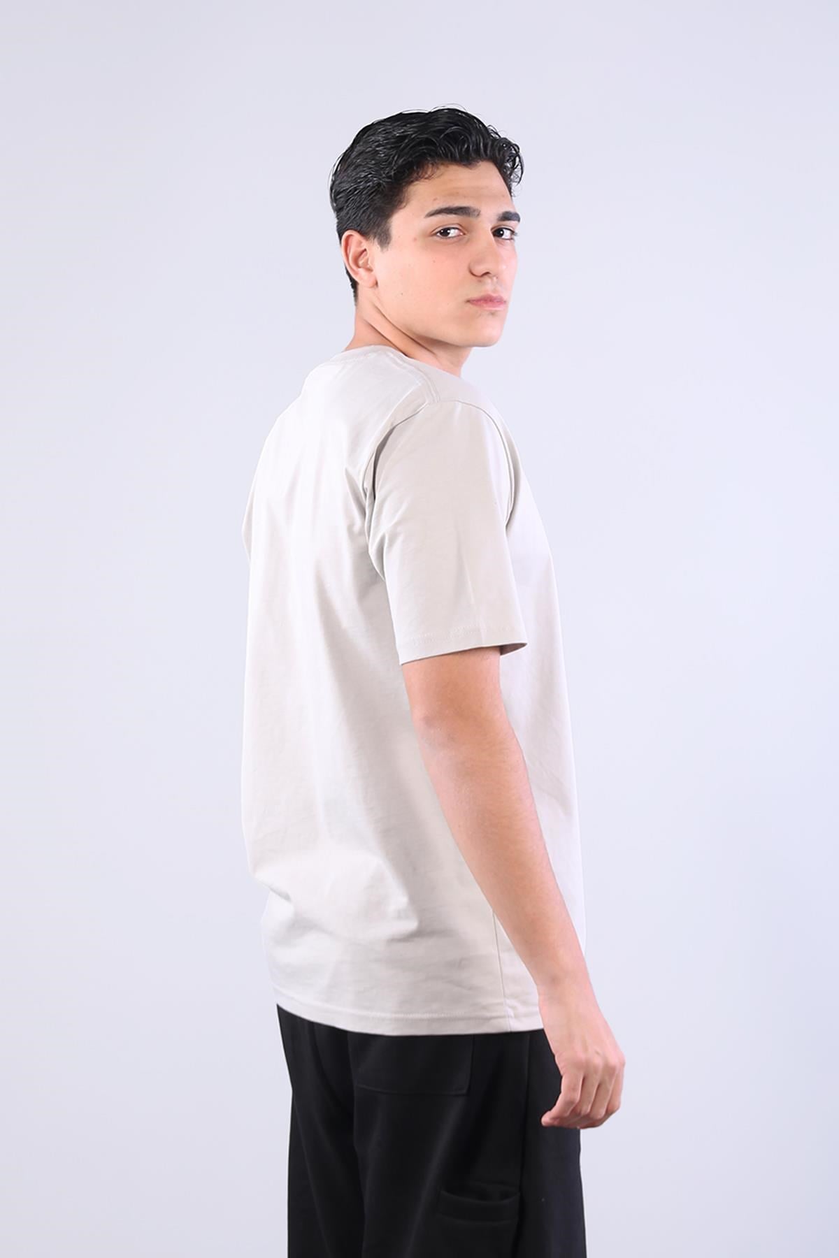 T-shirtmckanzie2271 Baskı 4 O yaka 24*1 Süprem Oversize T-shirtkadınerkek