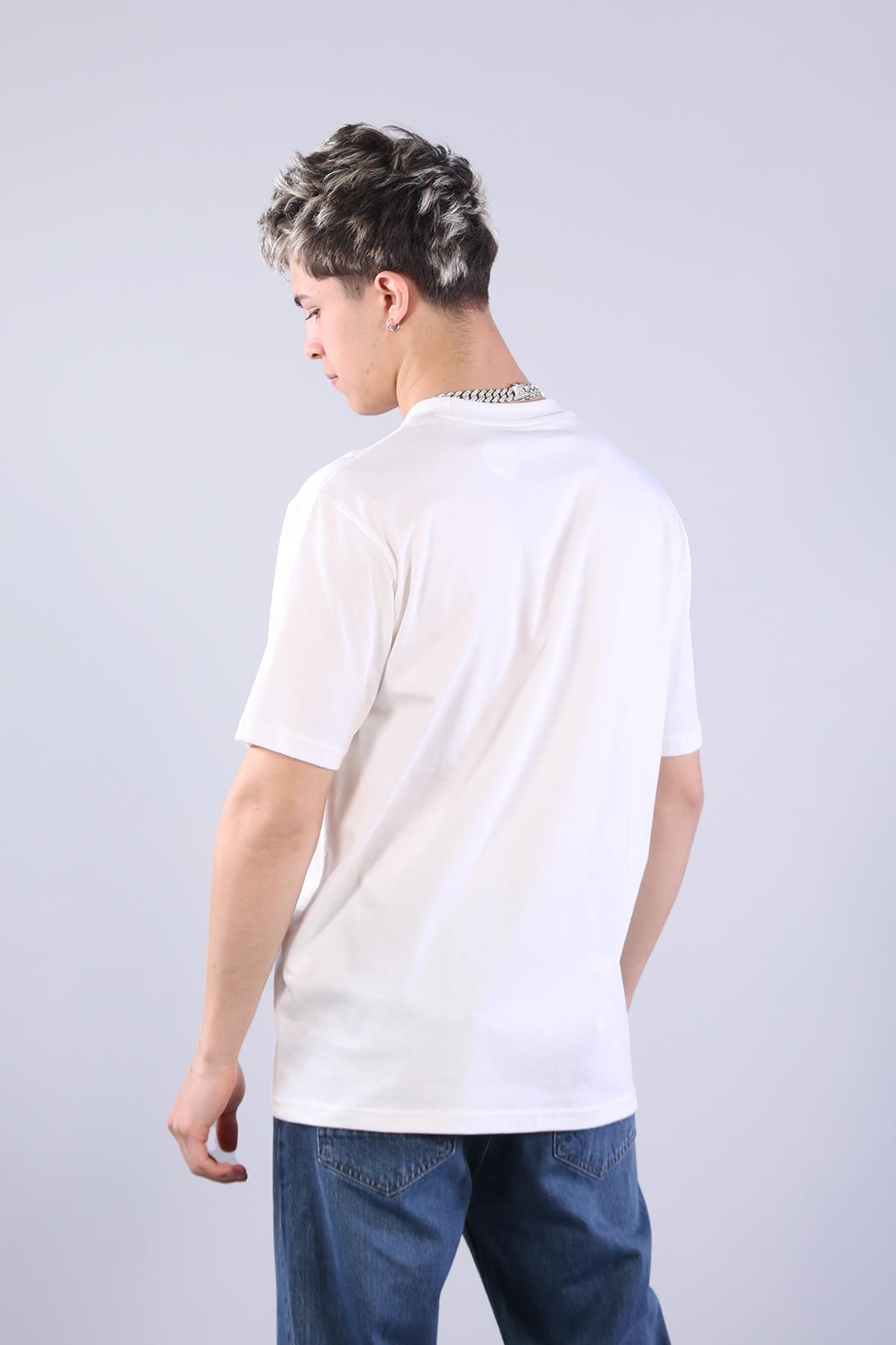 T-shirtmckanzie2271 Baskı 5 O yaka 24*1 Süprem Oversize T-shirtkadınerkek
