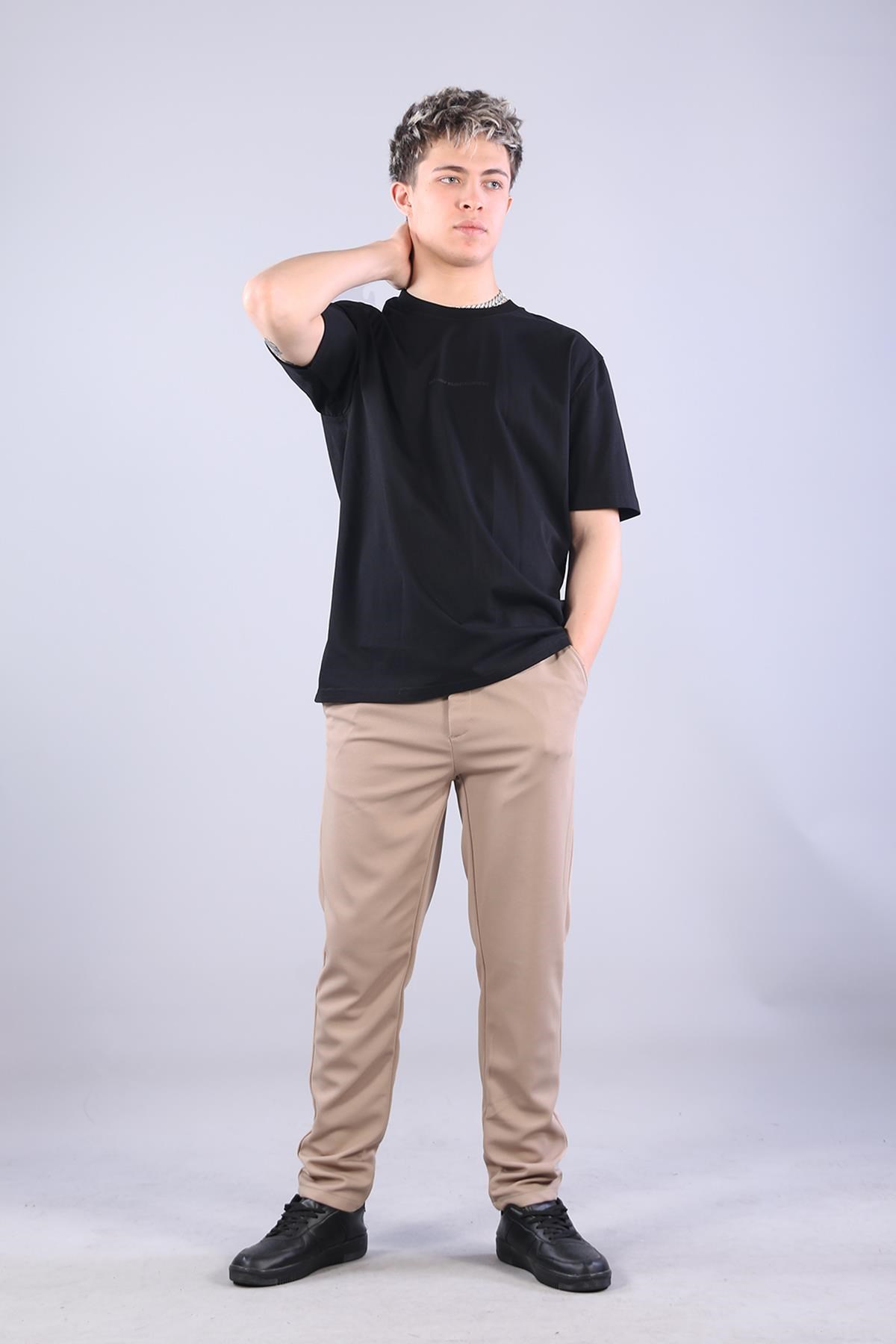 T-shirtmckanzie2271 Baskı 5 O yaka 24*1 Süprem Oversize T-shirtkadınerkek
