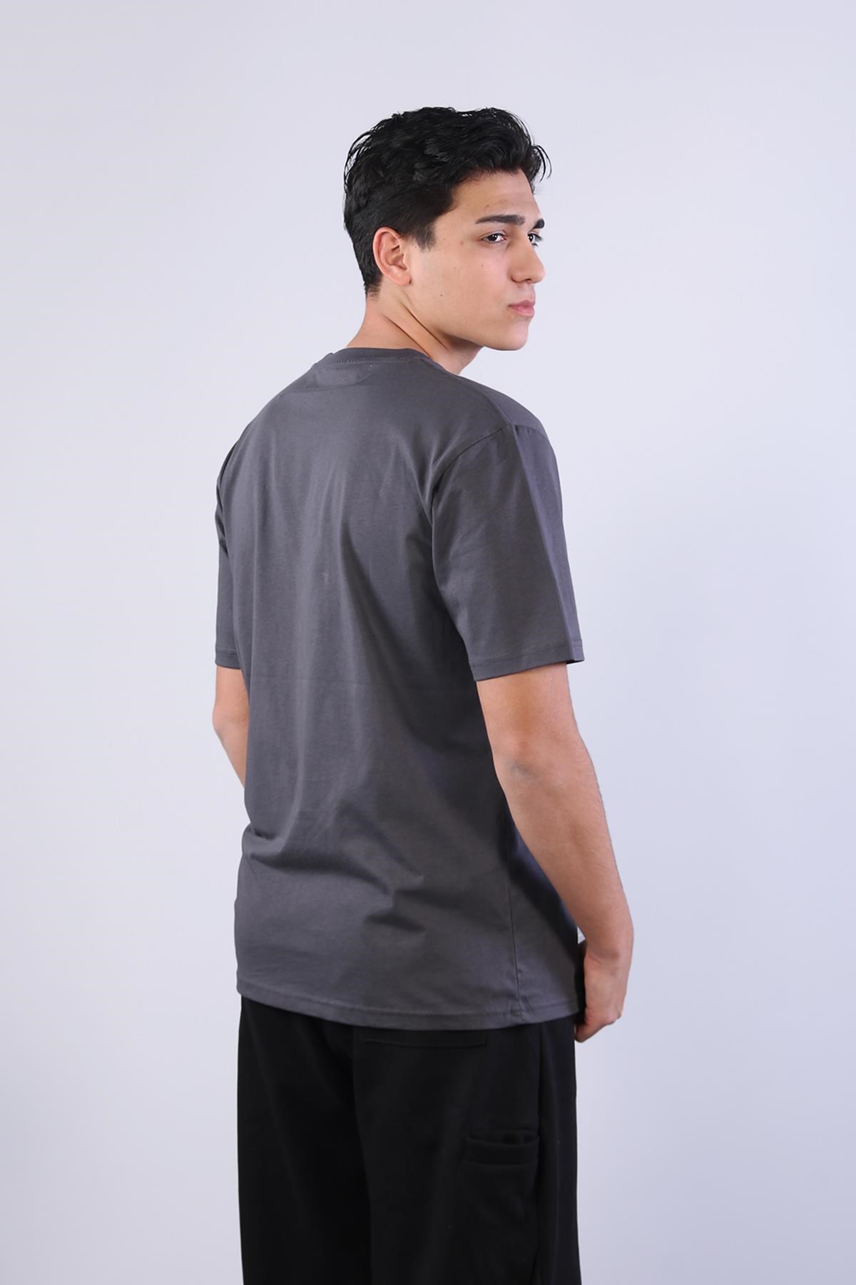 T-shirtmckanzie2271 Baskı 5 O yaka 24*1 Süprem Oversize T-shirtkadınerkek