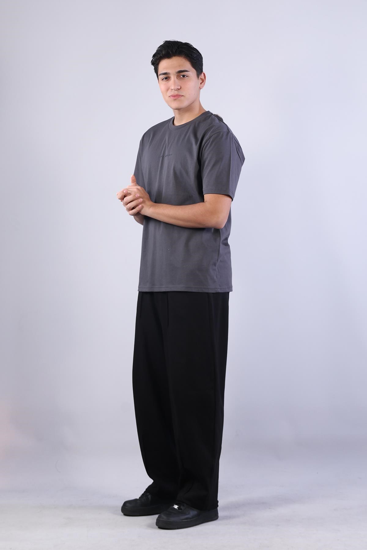 T-shirtmckanzie2271 Baskı 5 O yaka 24*1 Süprem Oversize T-shirtkadınerkek