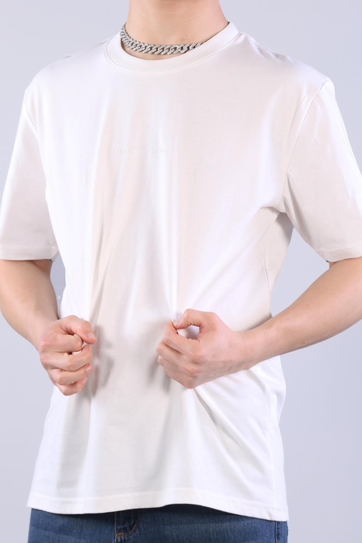 T-shirtmckanzie2271 Baskı 5 O yaka 24*1 Süprem Oversize T-shirtkadınerkek