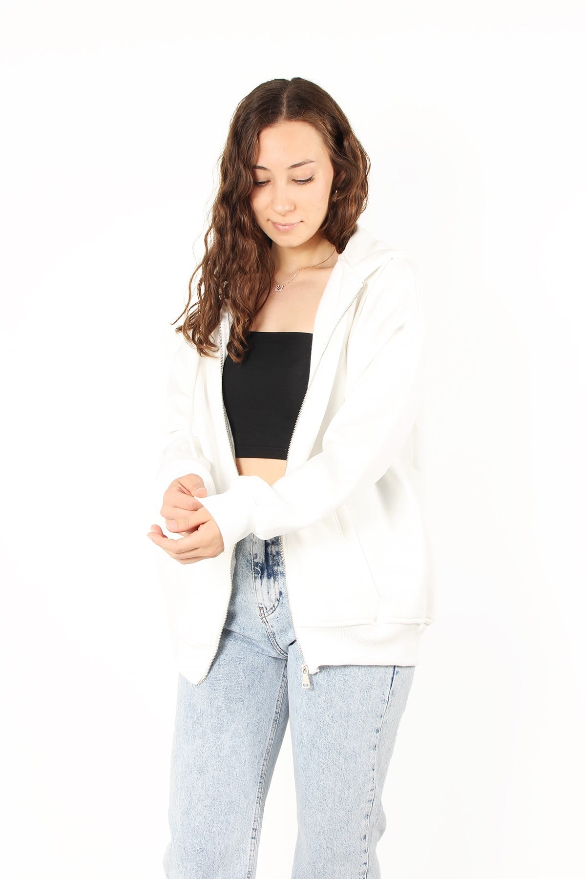 Sweatmckanzie2501 Fermuarlı Kapşonlu Sweatkadınerkek