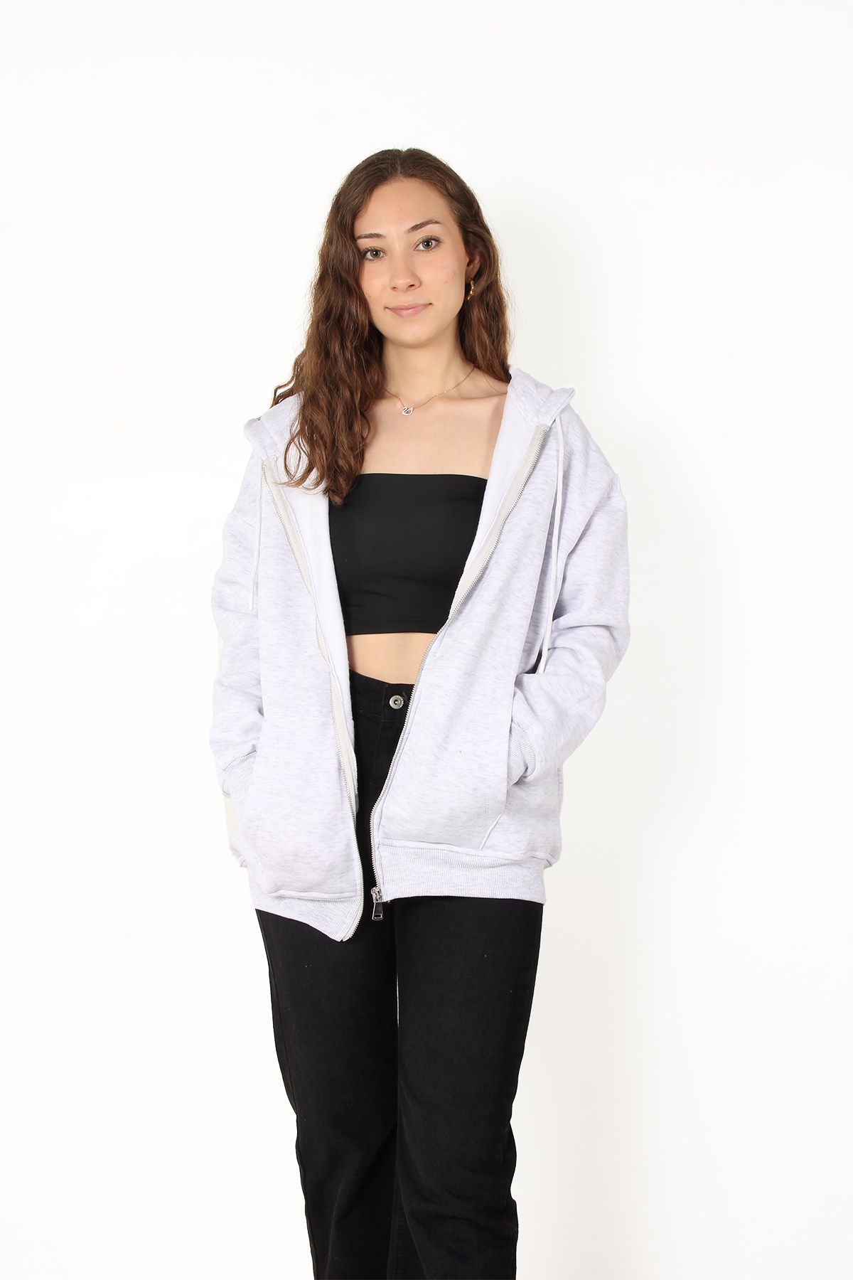 Sweatmckanzie2501 Fermuarlı Kapşonlu Sweatkadınerkek