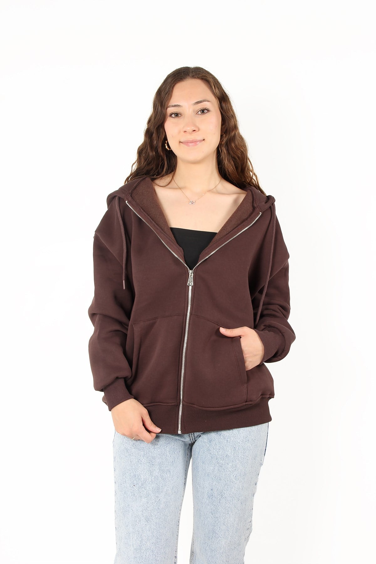 Sweatmckanzie2501 Fermuarlı Kapşonlu Sweatkadınerkek