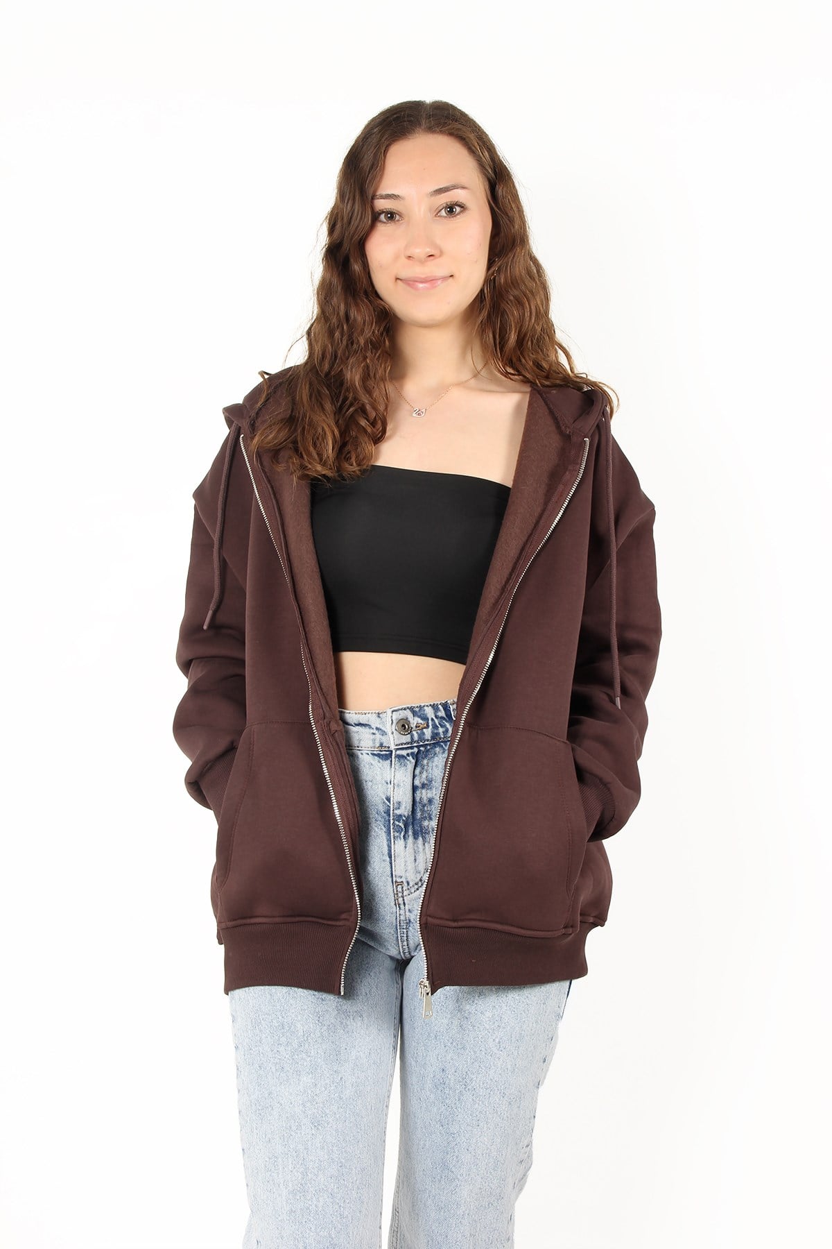 Sweatmckanzie2501 Fermuarlı Kapşonlu Sweatkadınerkek