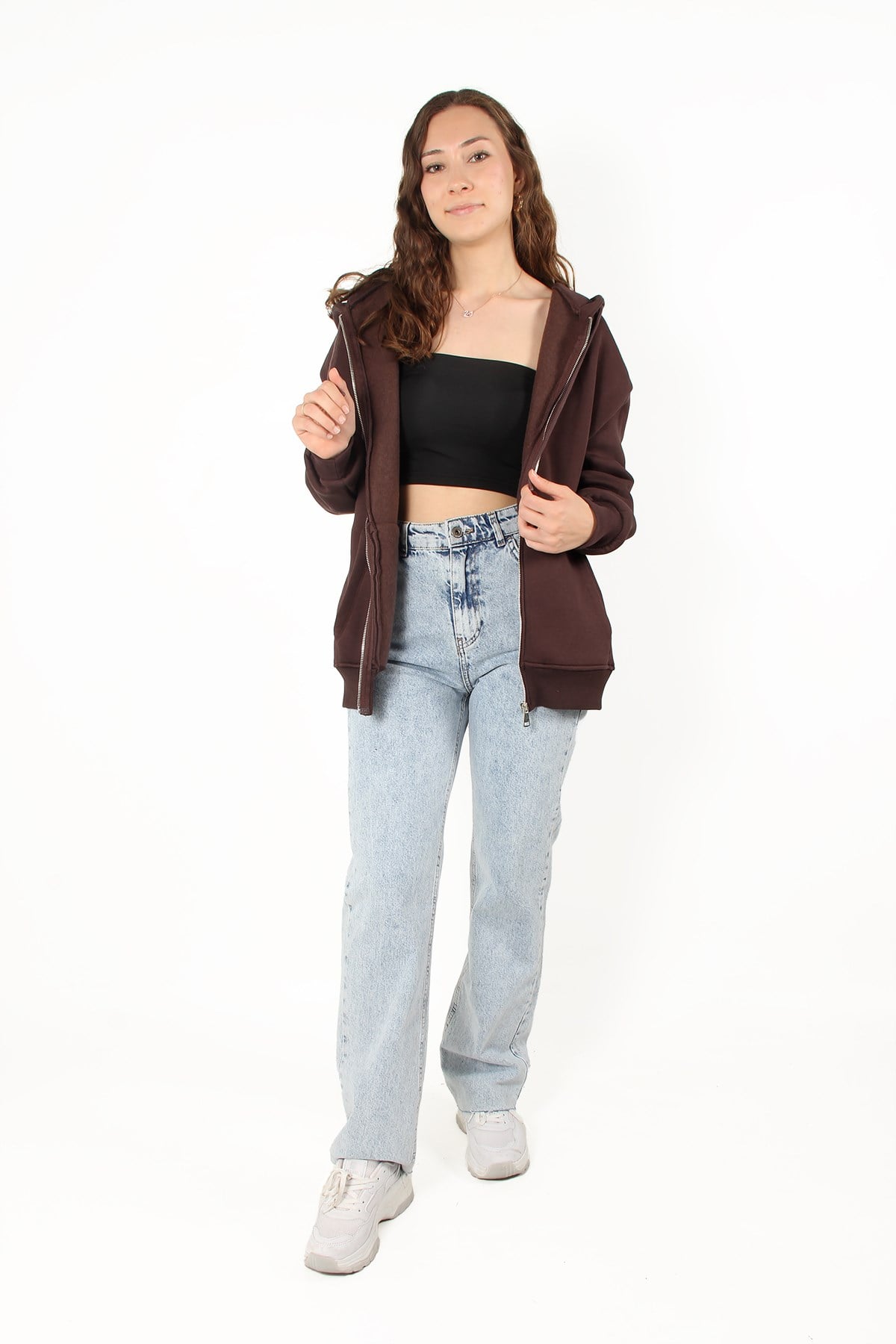 Sweatmckanzie2501 Fermuarlı Kapşonlu Sweatkadınerkek