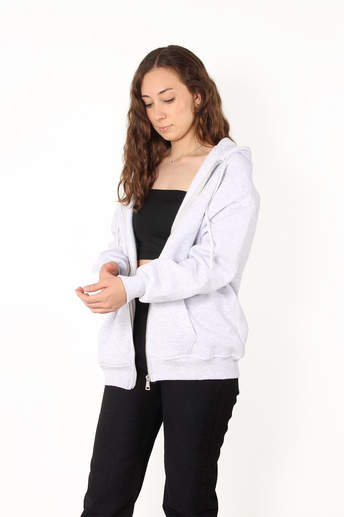 Sweatmckanzie2501 Fermuarlı Kapşonlu Sweatkadınerkek