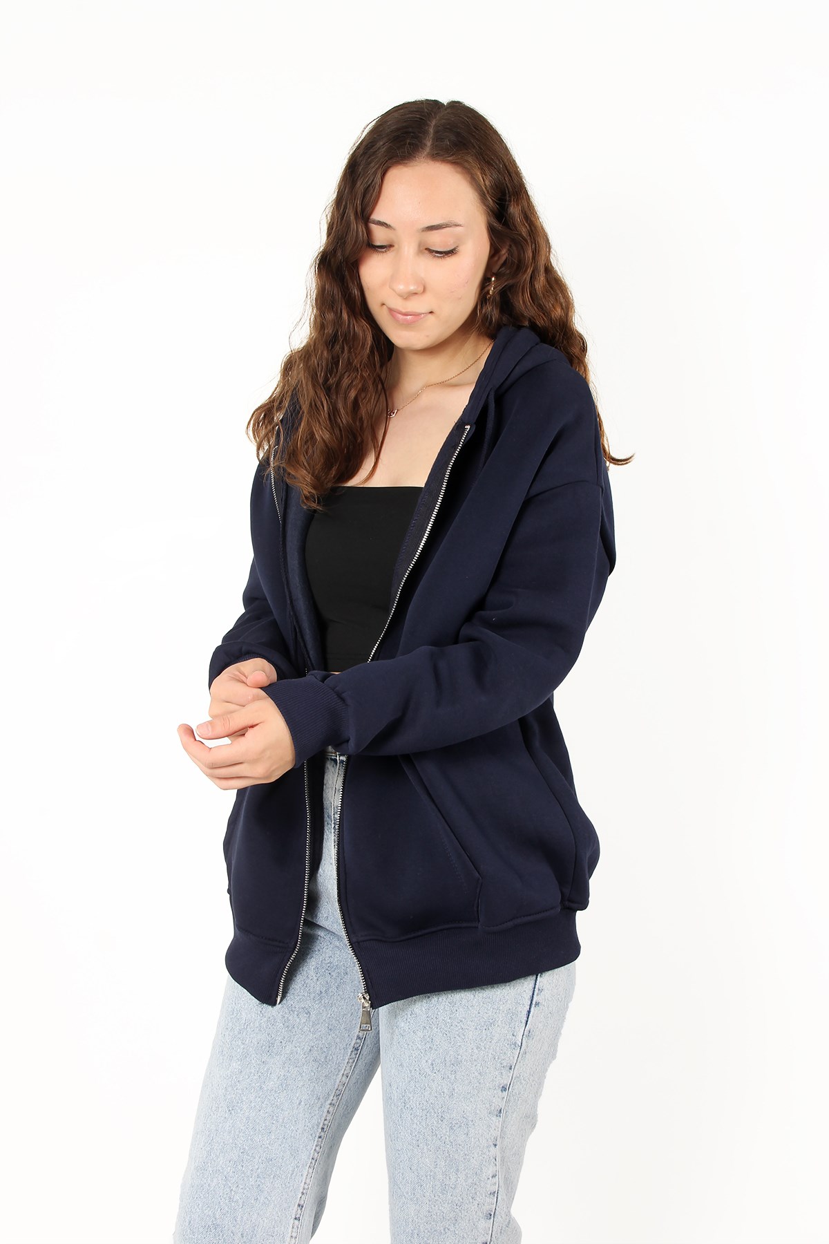 Sweatmckanzie2501 Fermuarlı Kapşonlu Sweatkadınerkek