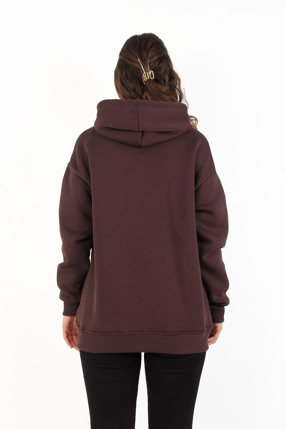 Sweatmckanzie2502 Kapşonlu Cepli Üç İplik Şardonlu Sweatkadınerkek