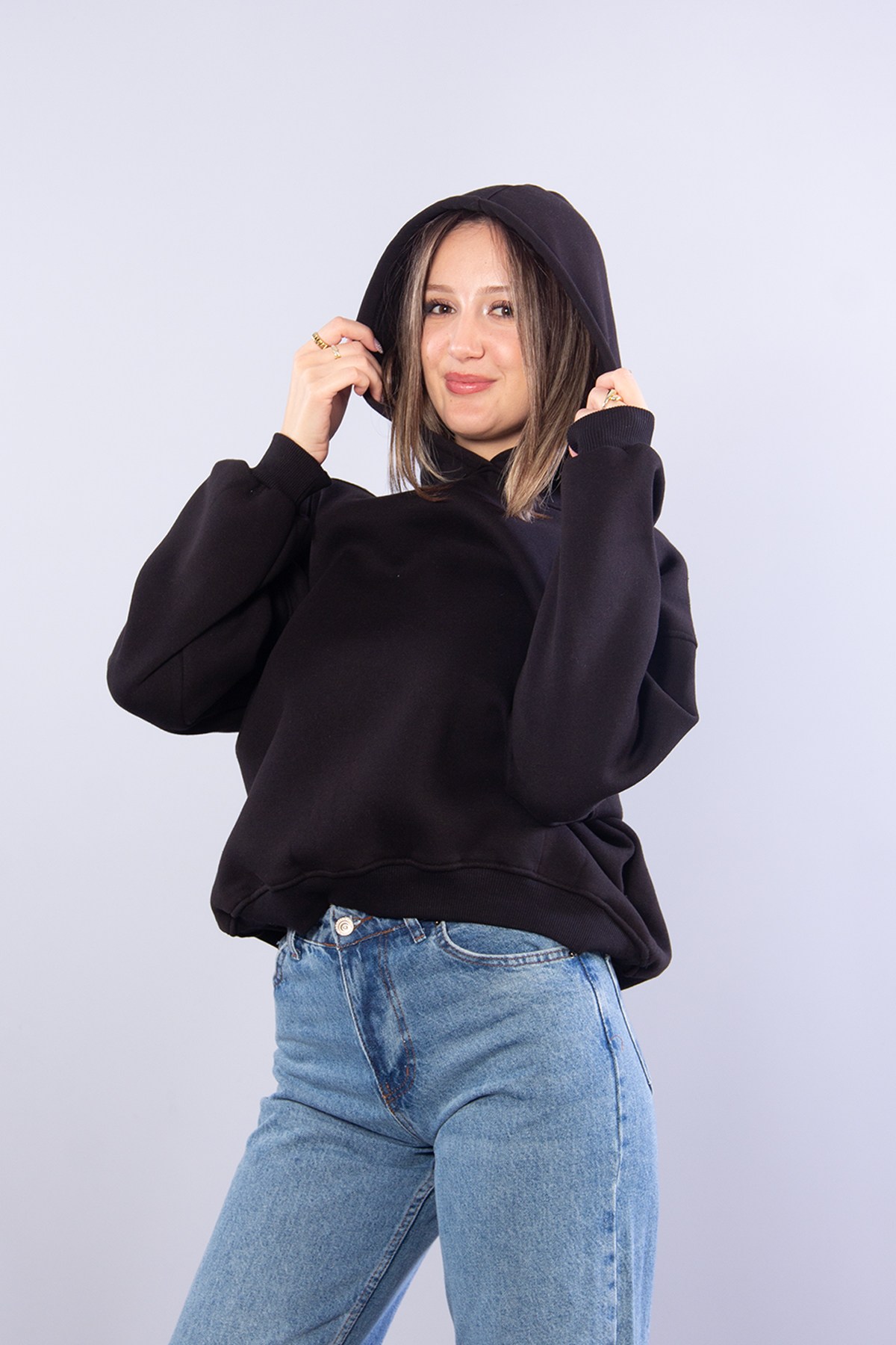 Sweatmckanzie25122 Kapşonlu 3 İplik Sweatkadınerkek