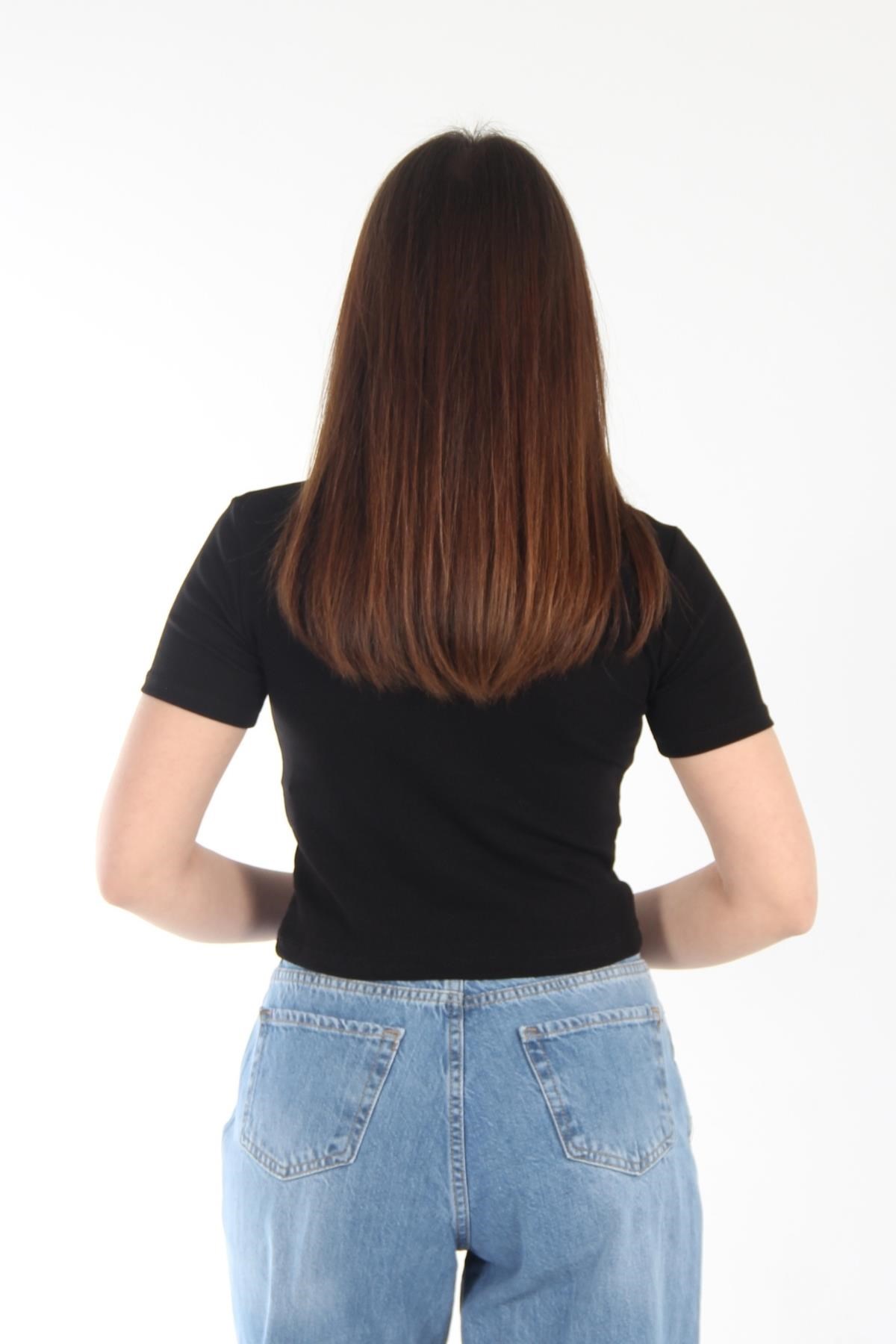 T-shirtmckanzie25511 Düz Kısa Ribana T-shirtkadınerkek