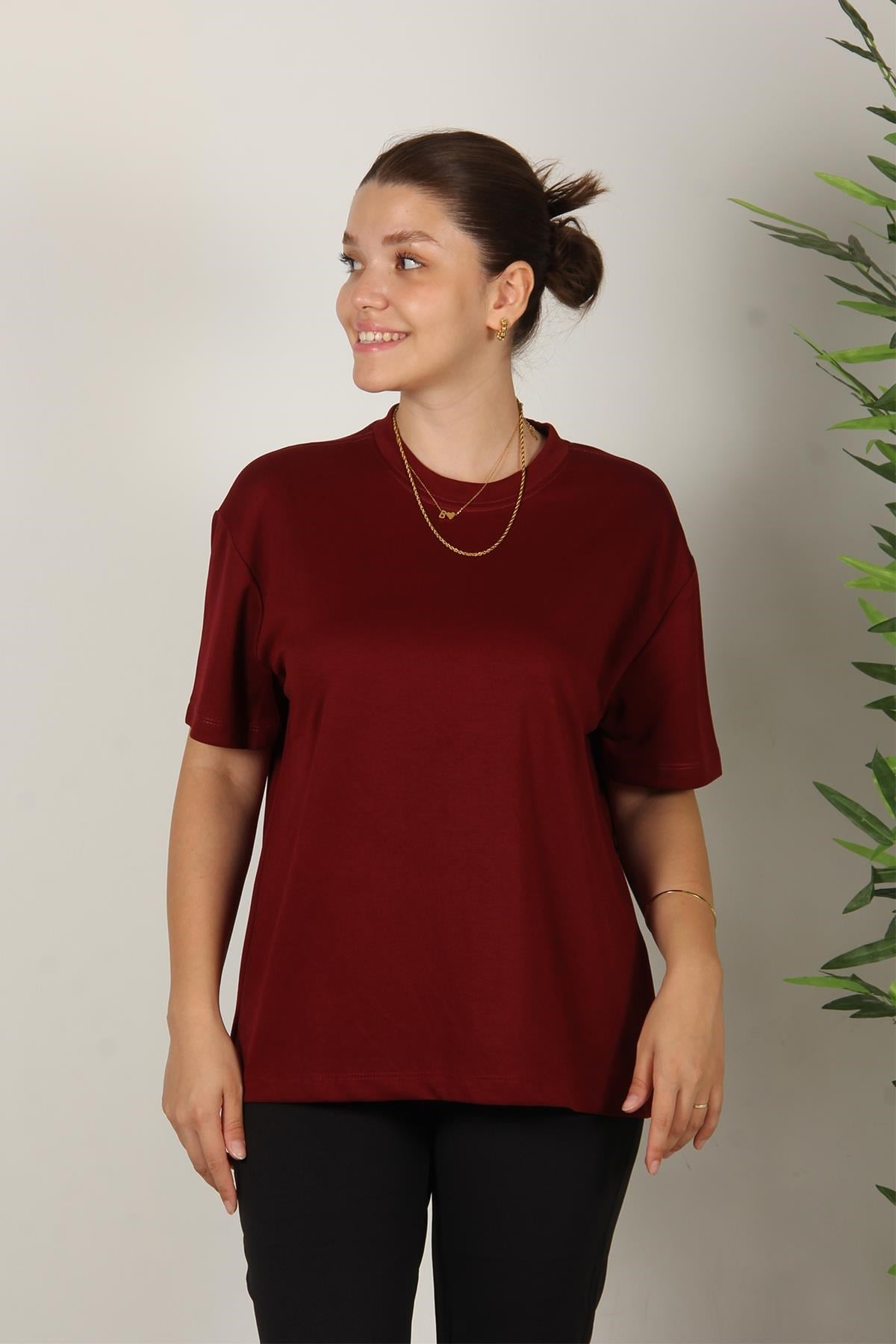 T-shirtmckanzie25952 Modal Kumaş T-shirtkadınerkek