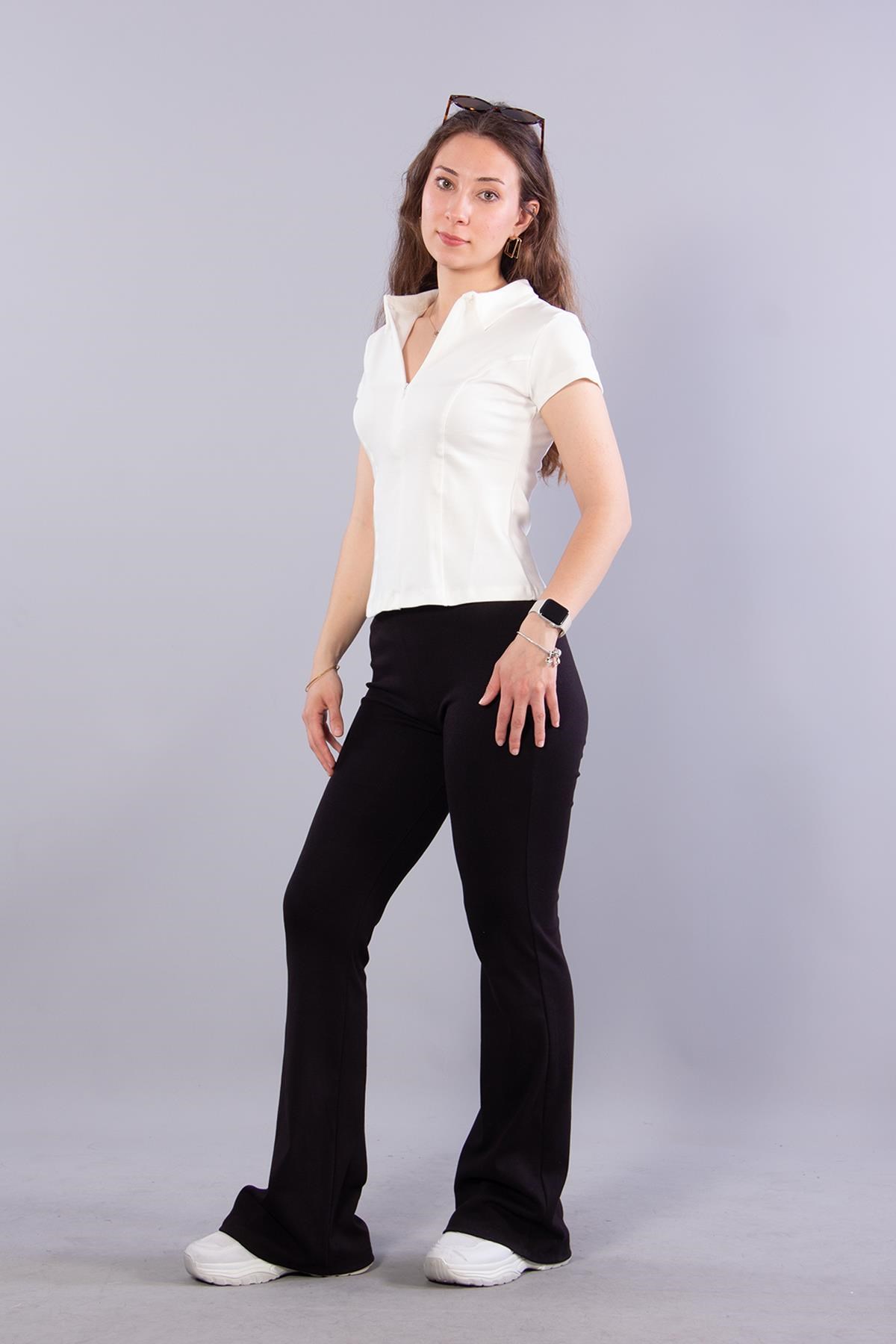 T-shirtmckanzie26651 Fermuarlı İnterlok Kumaş T-shirtkadınerkek