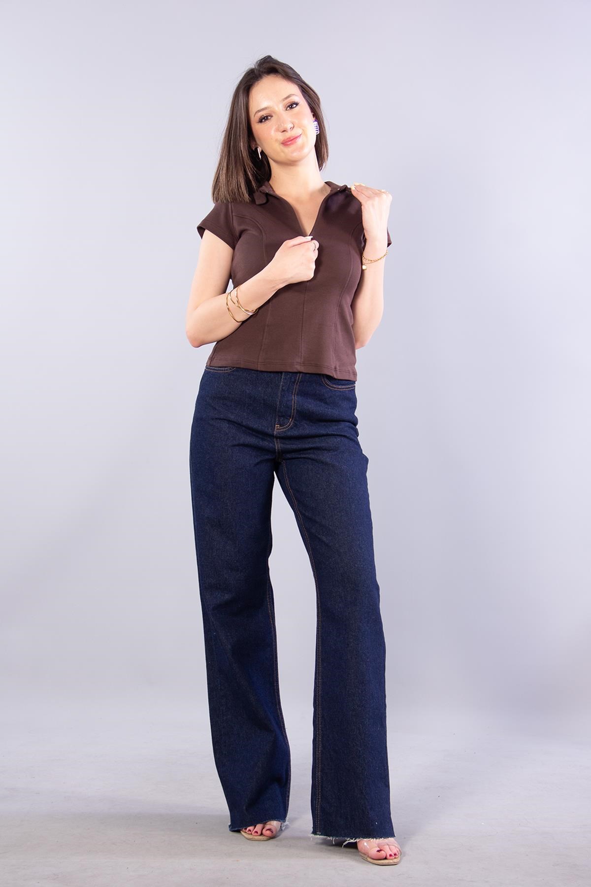 T-shirtmckanzie26651 Fermuarlı İnterlok Kumaş T-shirtkadınerkek