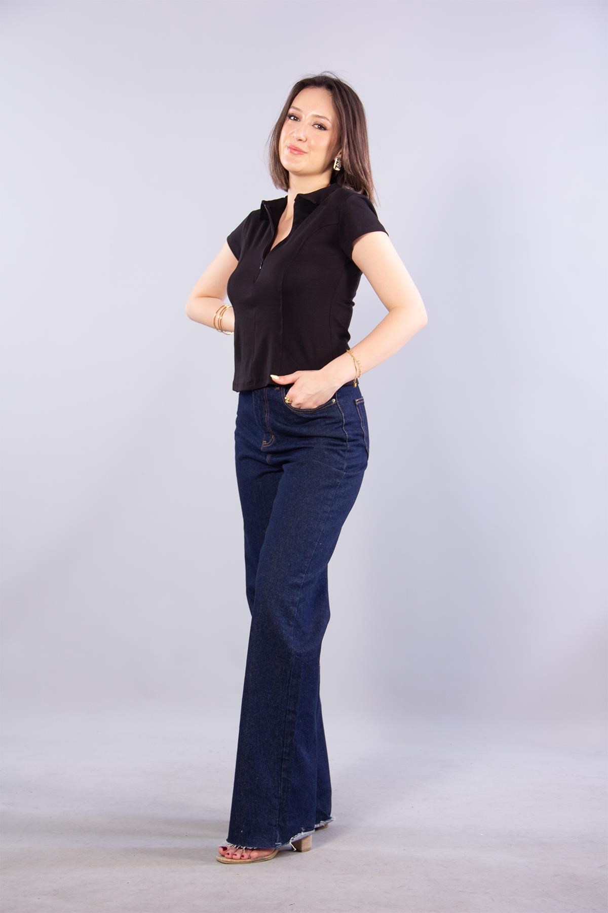 T-shirtmckanzie26651 Fermuarlı İnterlok Kumaş T-shirtkadınerkek