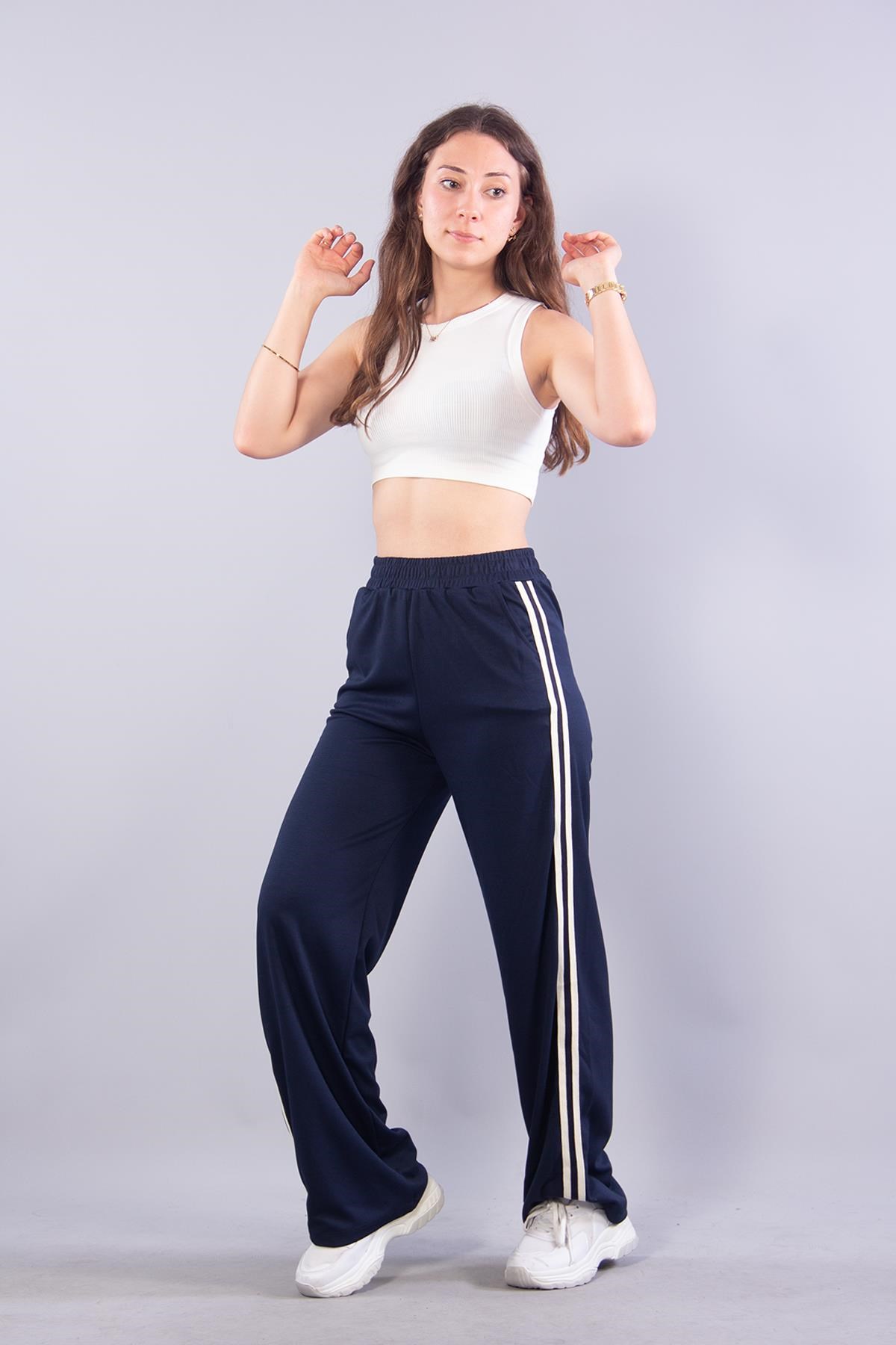 Pantolonmckanzie26770 Modal Kumaş Şeritli Pantolonkadınerkek