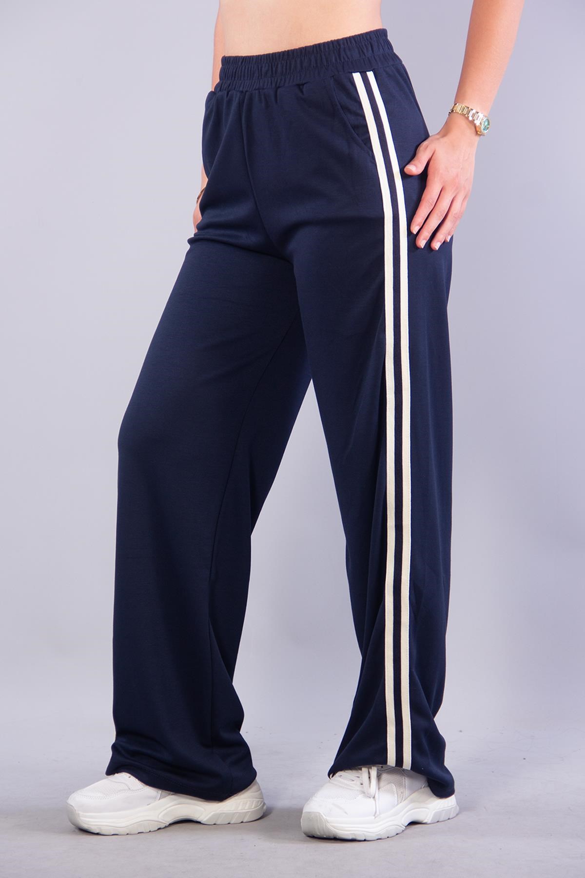 Pantolonmckanzie26770 Modal Kumaş Şeritli Pantolonkadınerkek