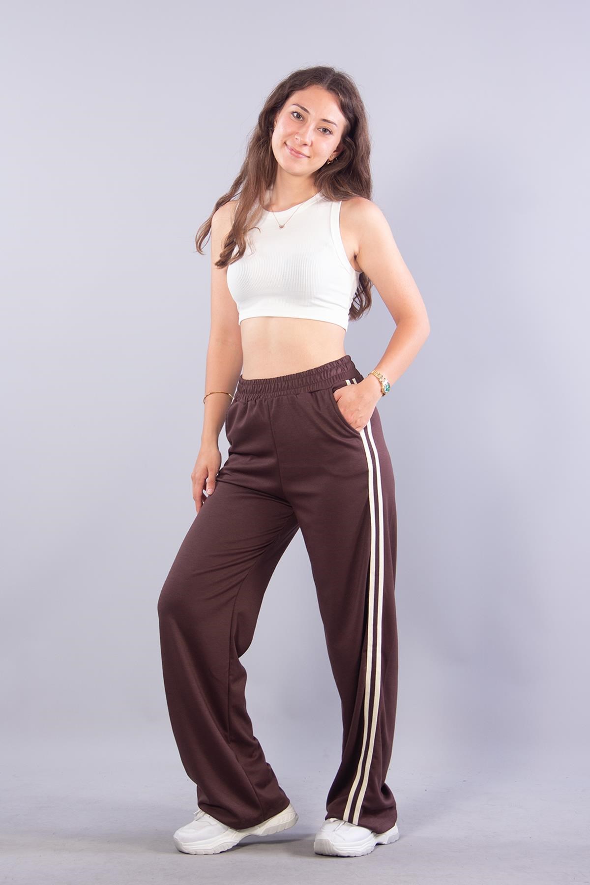 Pantolonmckanzie26770 Modal Kumaş Şeritli Pantolonkadınerkek
