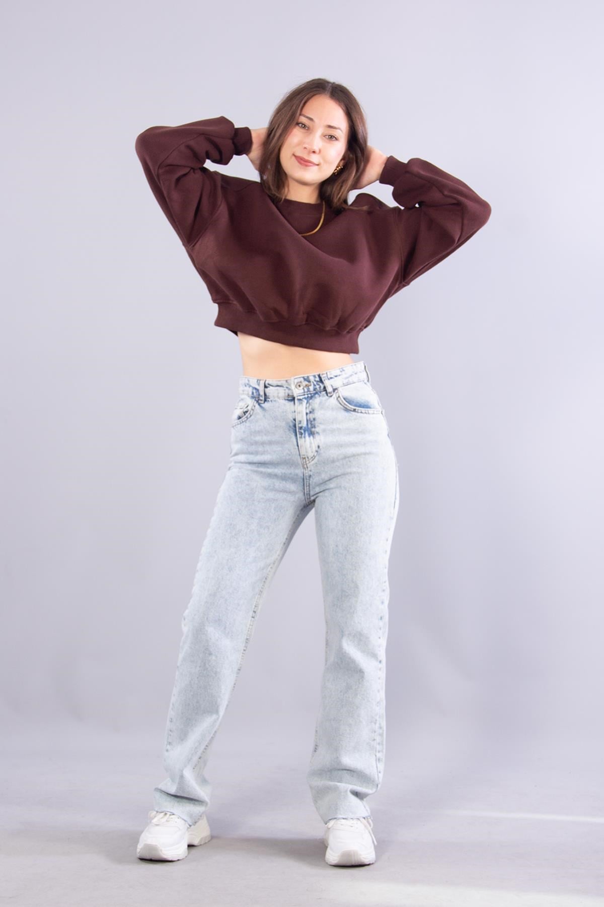 Sweatmckanzie2705 Reglan Kol Altı Ribanalı Kısa Sweatkadınerkek