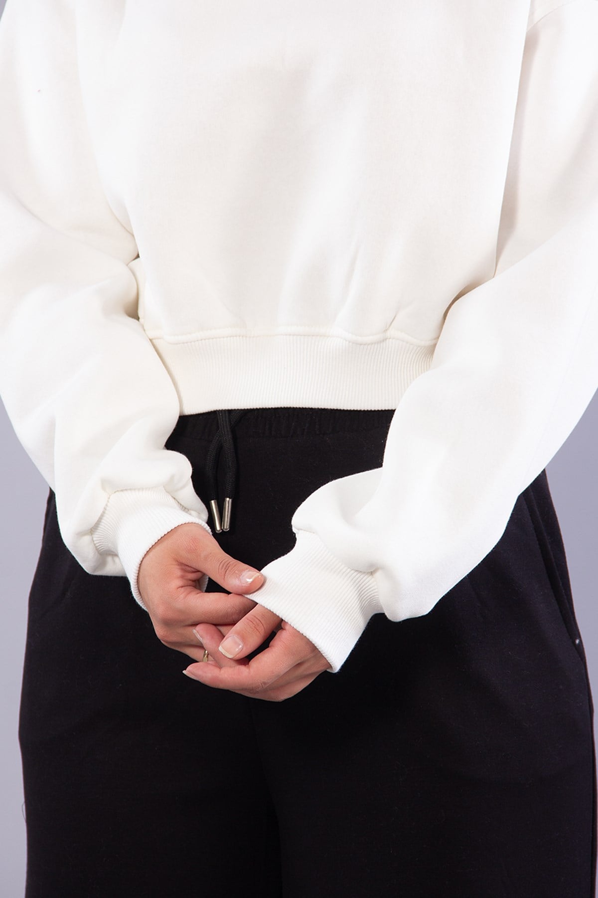 Sweatmckanzie2705 Reglan Kol Altı Ribanalı Kısa Sweatkadınerkek