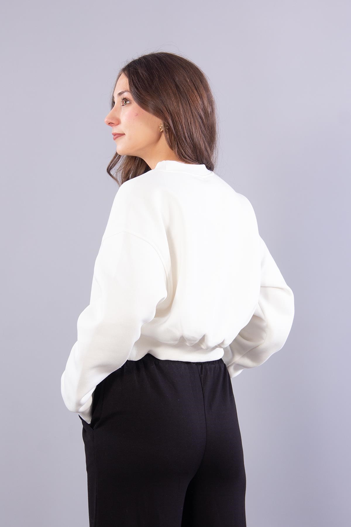 Sweatmckanzie2705 Reglan Kol Altı Ribanalı Kısa Sweatkadınerkek