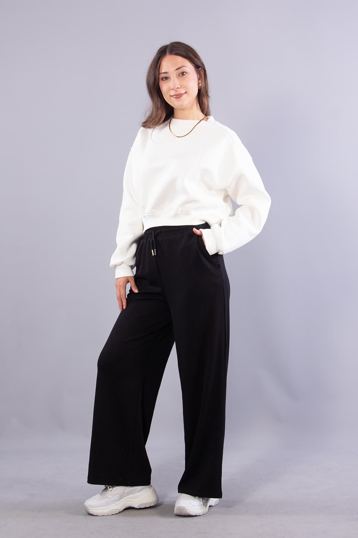 Sweatmckanzie2705 Reglan Kol Altı Ribanalı Kısa Sweatkadınerkek
