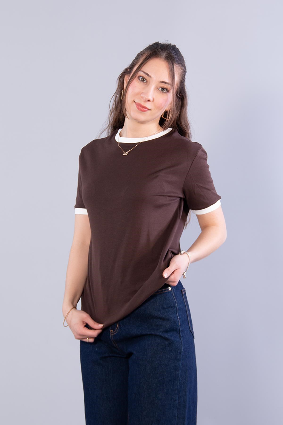 T-shirtmckanzie2943 Kol Ucu Yakası Şeritli O Yaka T-shirtkadınerkek