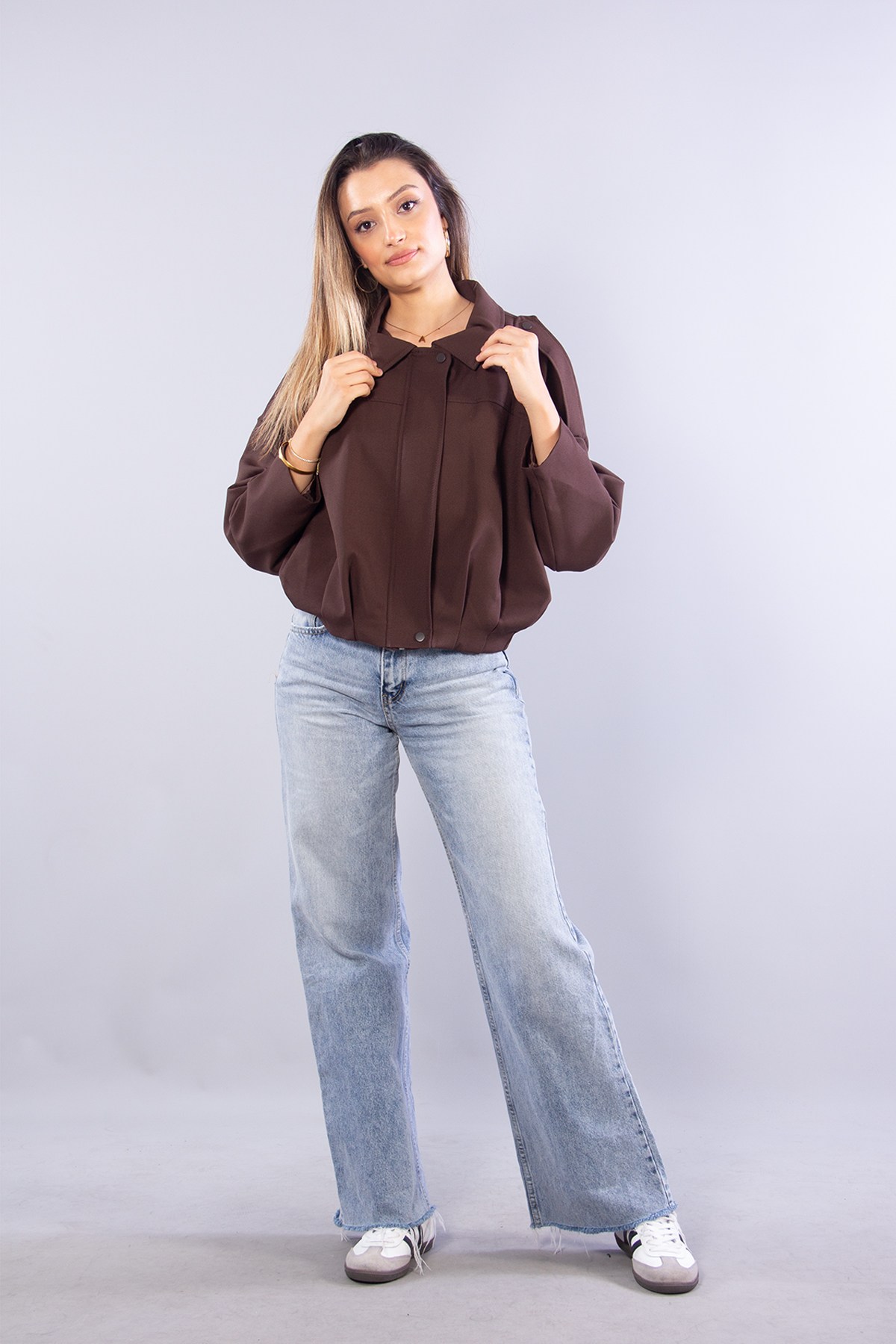 Ceketmckanzie2978 Omzu Apoletli Bomber Ceketkadınerkek