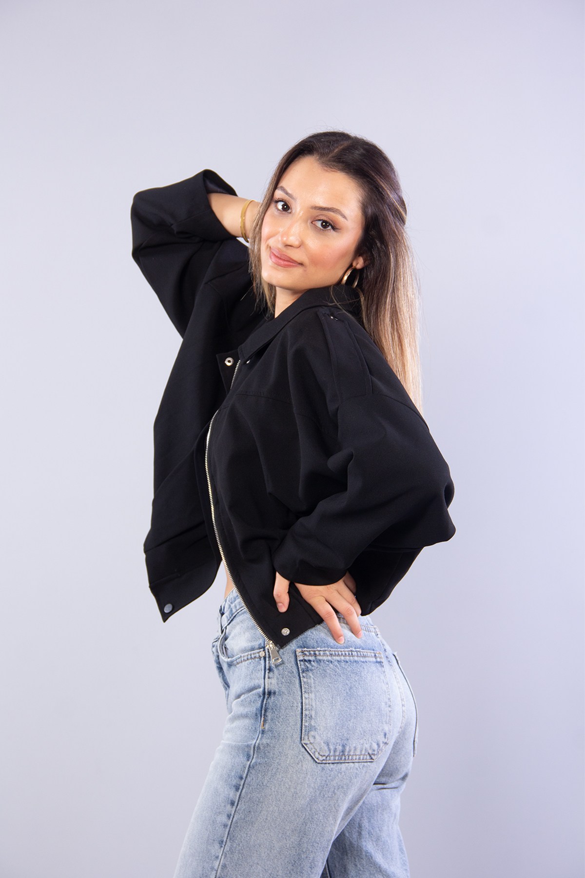 Ceketmckanzie2978 Omzu Apoletli Bomber Ceketkadınerkek
