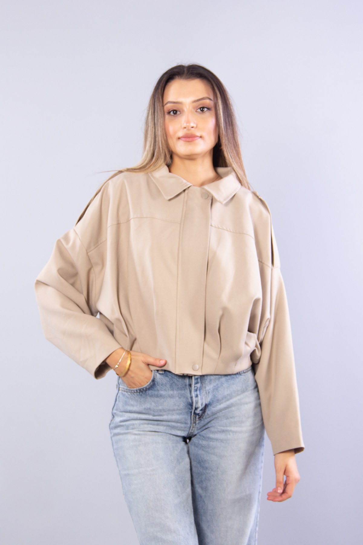 Ceketmckanzie2978 Omzu Apoletli Bomber Ceketkadınerkek