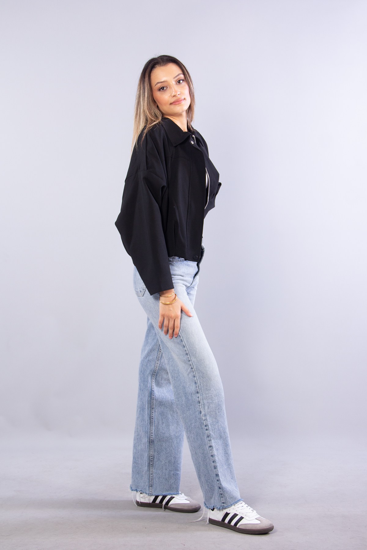 Ceketmckanzie2978 Omzu Apoletli Bomber Ceketkadınerkek