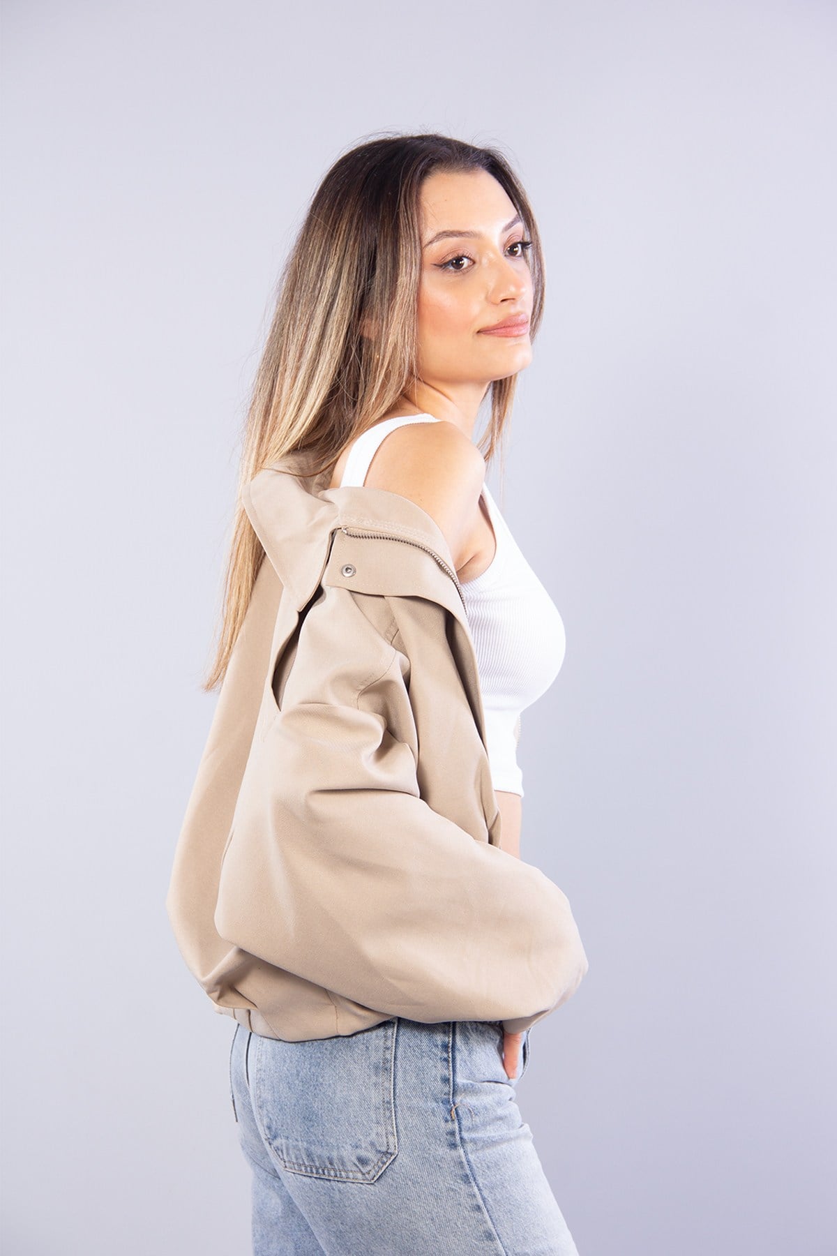 Ceketmckanzie2978 Omzu Apoletli Bomber Ceketkadınerkek