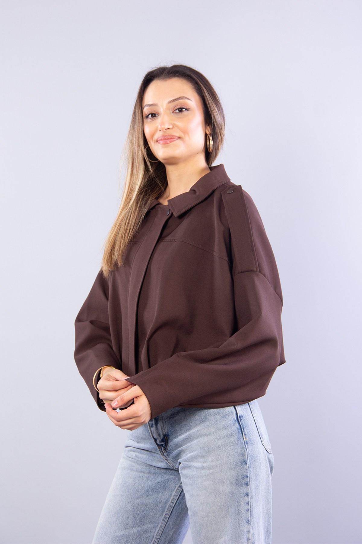Ceketmckanzie2978 Omzu Apoletli Bomber Ceketkadınerkek