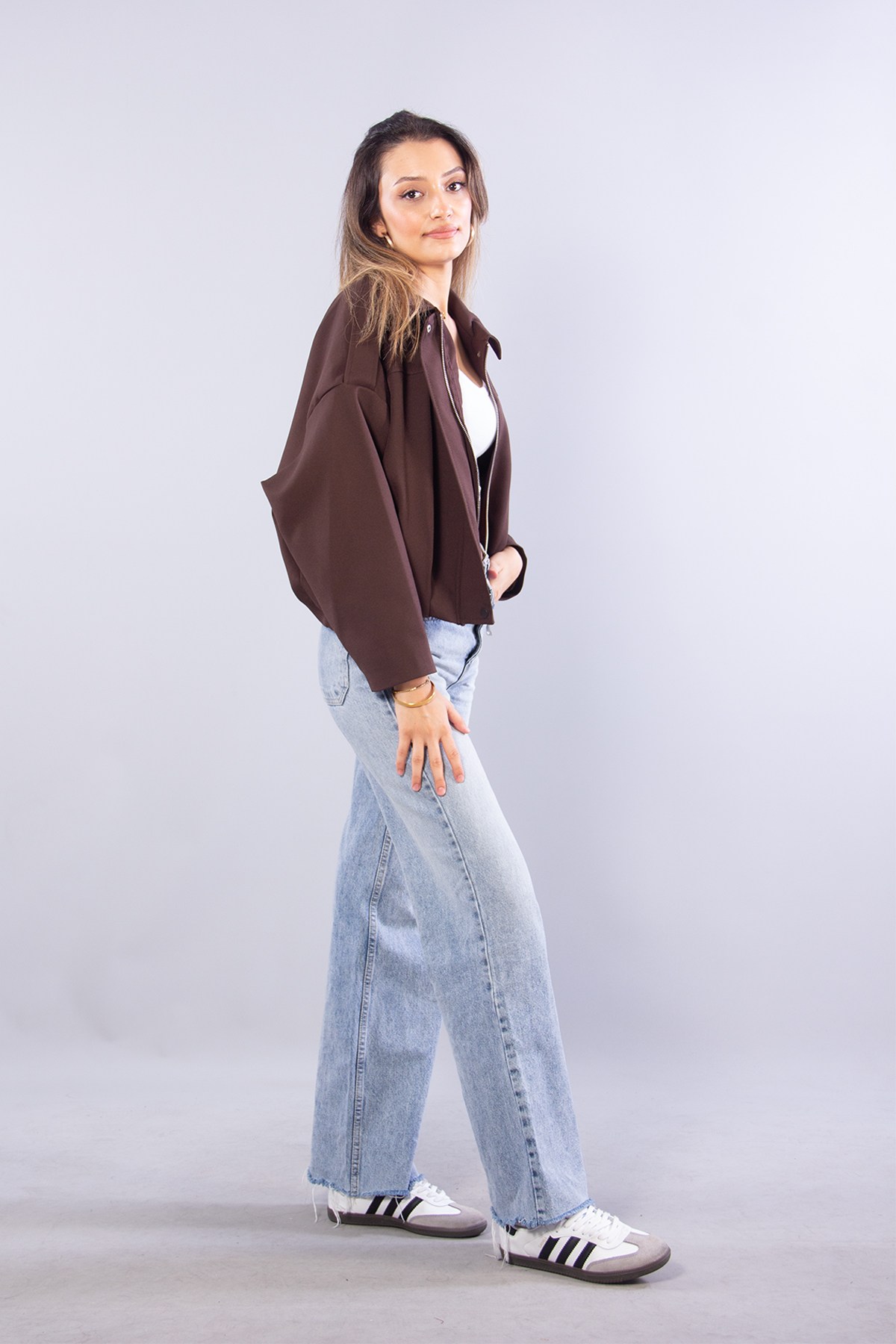 Ceketmckanzie2978 Omzu Apoletli Bomber Ceketkadınerkek