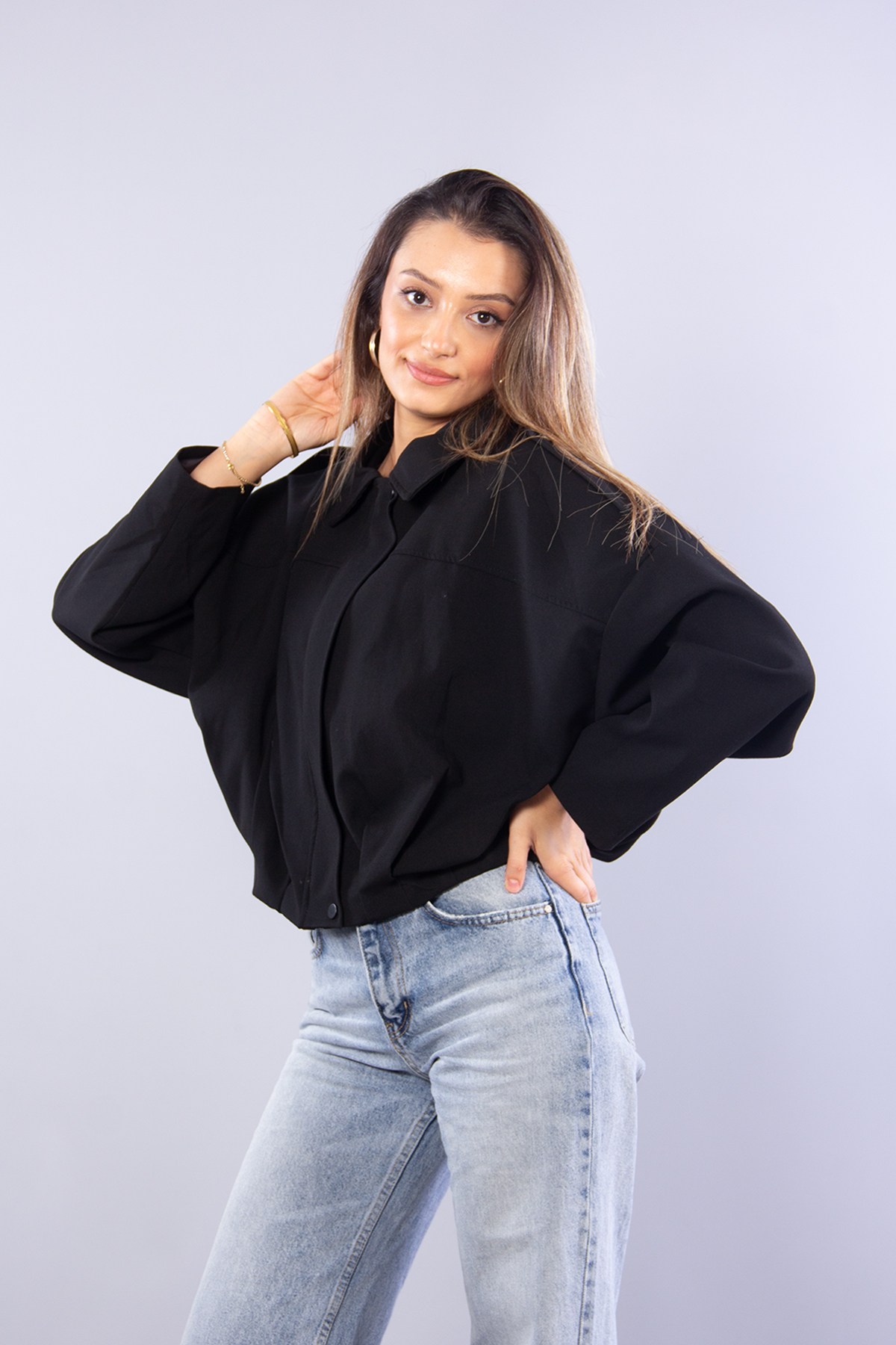 Ceketmckanzie2978 Omzu Apoletli Bomber Ceketkadınerkek