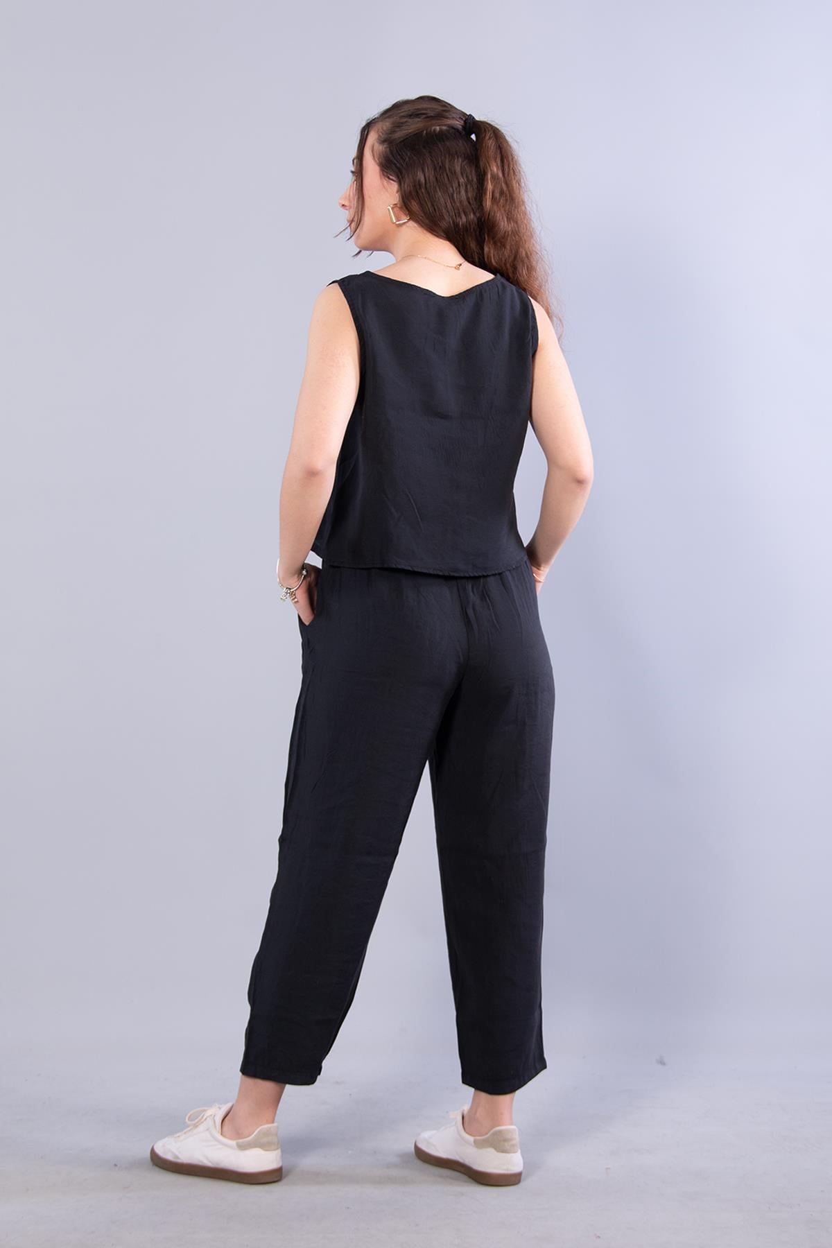Takımmckanzie3089 Üstü Sıfır Kol Altı Beli Lastikli İpli Pantolon Takımkadınerkek