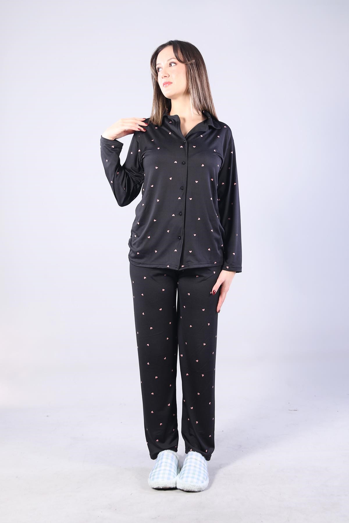 Pijama Takımımckanzie3306 Milan Soft Gömlek Yaka Uzun Kol Uzun Alt Pijama Takımıkadınerkek
