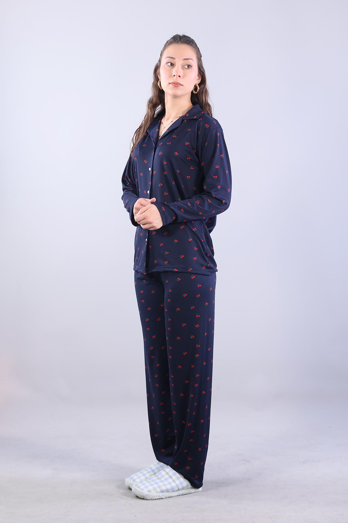 Pijama Takımımckanzie3306 Milan Soft Gömlek Yaka Uzun Kol Uzun Alt Pijama Takımıkadınerkek