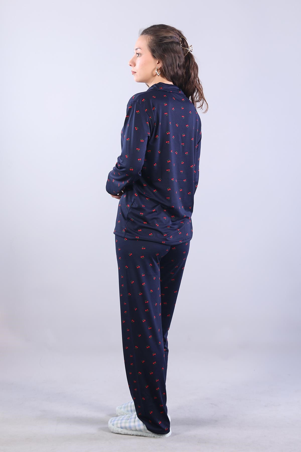 Pijama Takımımckanzie3306 Milan Soft Gömlek Yaka Uzun Kol Uzun Alt Pijama Takımıkadınerkek
