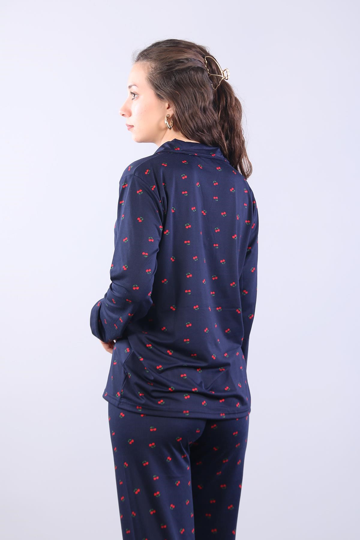 Pijama Takımımckanzie3306 Milan Soft Gömlek Yaka Uzun Kol Uzun Alt Pijama Takımıkadınerkek