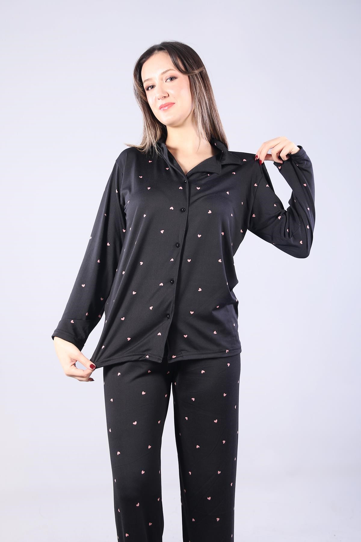 Pijama Takımımckanzie3306 Milan Soft Gömlek Yaka Uzun Kol Uzun Alt Pijama Takımıkadınerkek